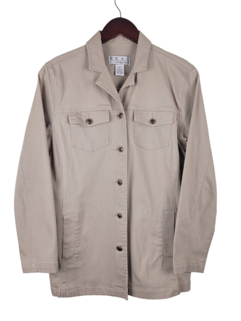 00s REAL Comfort Beige Cotton Canvas Field Jacket